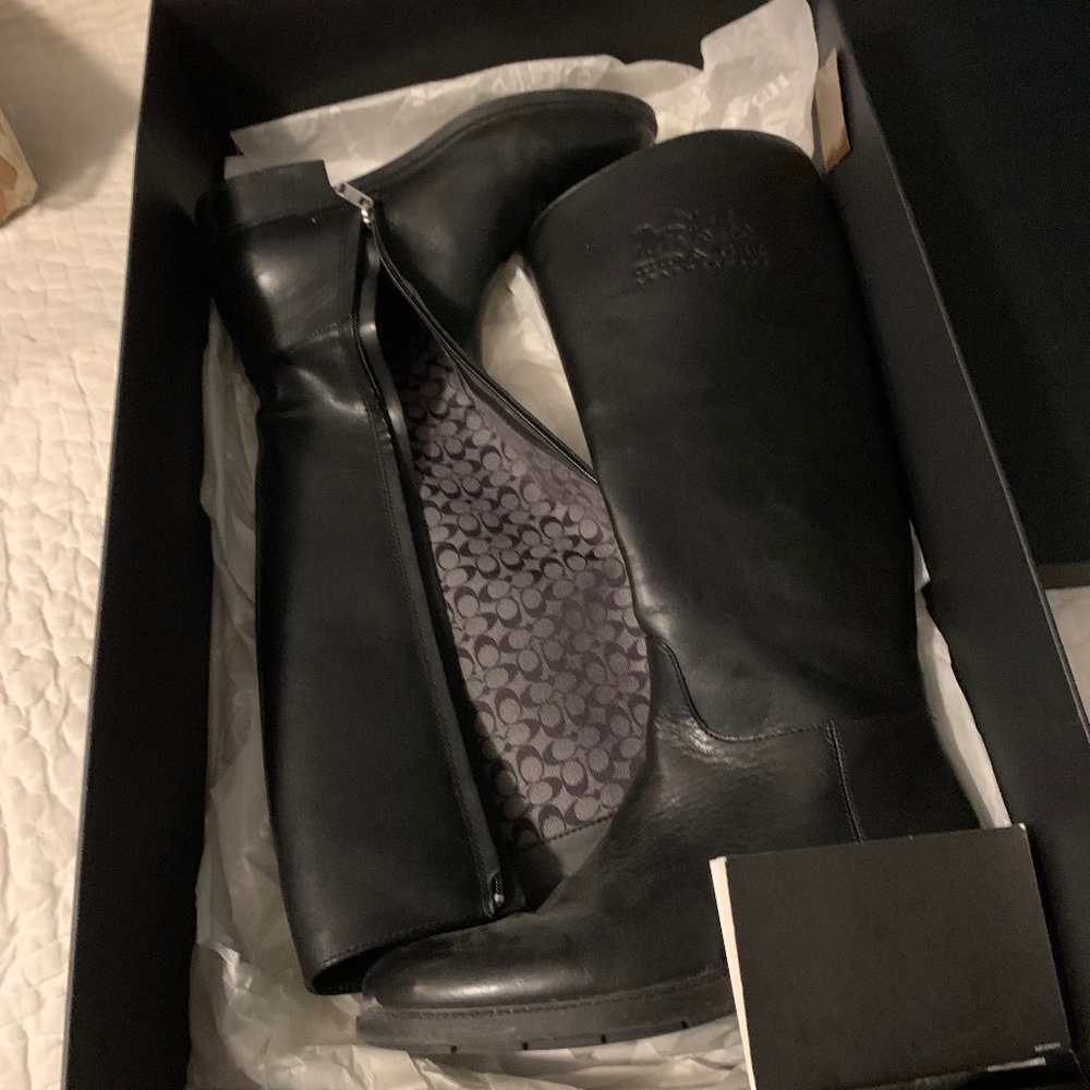 Coach leather riding boots, size 7.5 B